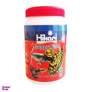 غذا ماهی هیکاری مدل Guppy fish وزن 150 گرم