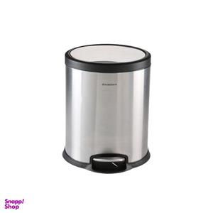 سطل زباله پدالی سام ست مدل V طرح استوانه ای کد 45132 ظرفیت 5 لیتری