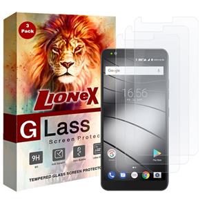 محافظ صفحه نمایش لایونکس مدل UPS مناسب برای گوشی موبایل گیگاست GS370 Plus بسته سه عددی Lionex Screen Protector For Gigaset Pack Of 3 