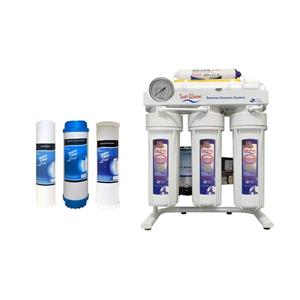 دستگاه تصفیه کننده آب سافت واتر مدل 1812 به همراه فیلتر استریم مجموعه 3 عددی
