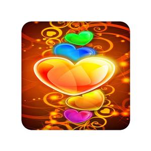 زیر لیوانی طرح قلب کد 1302