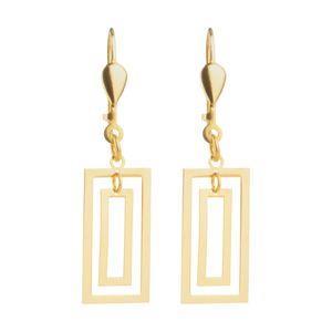 گوشواره طلا 18 عیار زنانه مایا ماهک مدل ME0816 Maya Mahak ME0816 Gold Earring For Women