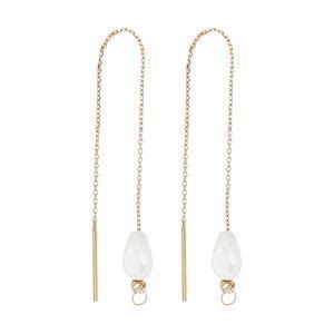 گوشواره طلا 18 عیار زنانه مایا ماهک مدل ME0852 Maya Mahak ME0852 Gold Earring For Women
