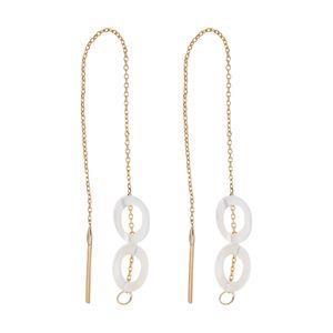 گوشواره طلا 18 عیار زنانه مایا ماهک مدل ME0851 Maya Mahak ME0851 Gold Earring For Women