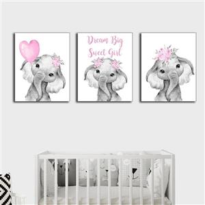 تابلو اتاق کودک آرت سون مدل K026 مجموعه 3 عددی