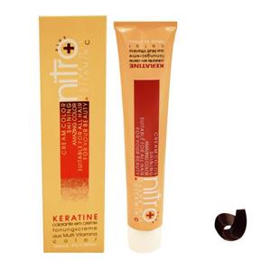 رنگ مو نیترو سری Keratine شماره 6.5 حجم 100 میلی لیتر رنگ بلوند طلایی تیره