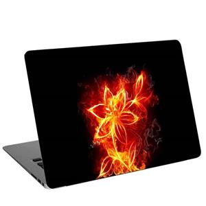 استیکر لپ تاپ طرح flower fireکد cl-227مناسب برای لپ تاپ 15.6 اینچ 