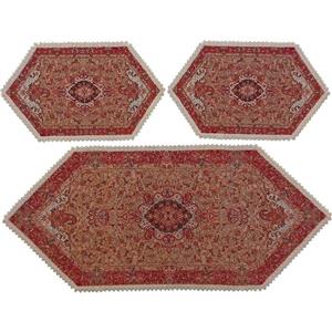 ست سه تکه رومیزی ترمه کد TRSETE11