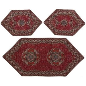 ست 3 تکه رومیزی ترمه کد TRSETE52