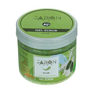 ژل اسکراب لایه بردار پوست ژبن پلاس مدل Olive وزن 375 گرم