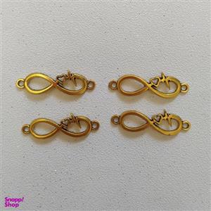 پلاک دستبند طرح بی نهایت کد HN1538 بسته 4 عددی