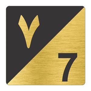 تابلو نشانگر طرح پلاک واحد شماره هفت مدل TR-86