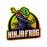 برچسب بدنه موتور سیکلت طرح NINJA FROG کد 145