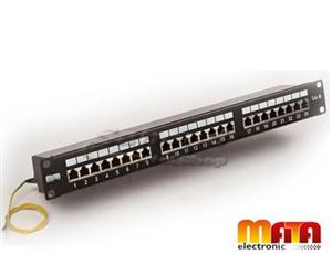 پچ پنل 24 پورت Cat6 FTP متا الکترونیک ME-1521120442 Mata Electronic PatchPanel 24Port FTP MataElectronic