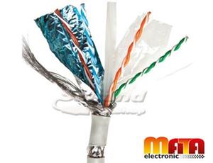 کابل شبکه SFTP حلقه 305 متری مسی Cat6 متا الکترونیک ME-1052210501 Mata Electronic Cat6 SFTP MataElectronic