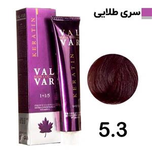 رنگ مو وال وار سری طلایی شماره 5.3 حجم 120 میلی لیتر رنگ قهوه ای طلایی روشن