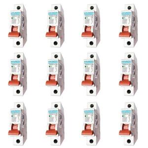 فیوز مینیاتوری تک فاز 10 آمپر هیوندای کد C10 بسته 12 عددی