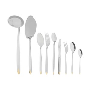 سرویس قاشق و چنگال 57 پارچه ناب استیل سری پالرمو کد 5001