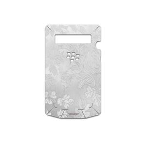 برچسب پوششی ماهوت مدل Silver-Wildflower مناسب برای گوشی موبایل بلک بری Porsche Design P9981