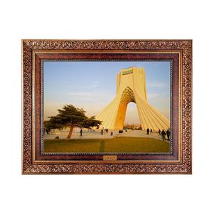 تابلو فرش ماشینی نقش نگار رضوی طرح آزادی کد 5624C