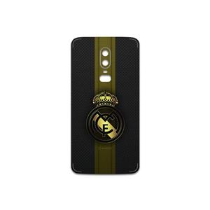 برچسب پوششی ماهوت مدل Real-Madrid-2 مناسب برای گوشی موبایل وان پلاس 6 MAHOOT Real-Madrid-2 Cover Sticker for OnePlus 6