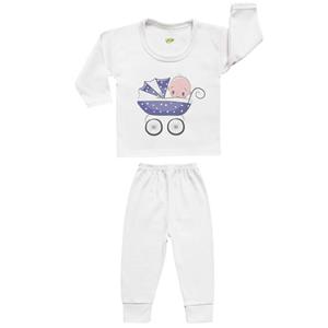 ست تی شرت و شلوار نوزادی کارانس مدل SBS-3099 