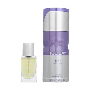 عطر جیبی زنانه ریو کالکشن مدل Holiday حجم 15 میلی لیتر به همراه اسپری بدن 150 