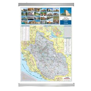 نقشه گردشگری استان فارس گیتاشناسی نوین کد1637 L