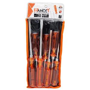 مجموعه 7 عددی پیچ گوشتی ضربه خور تانوس مدل YP-07