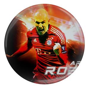 پیکسل طرح بازیکن فوتبال هلند آرین روبن بایرن مونیخ آلمان مدل S4476