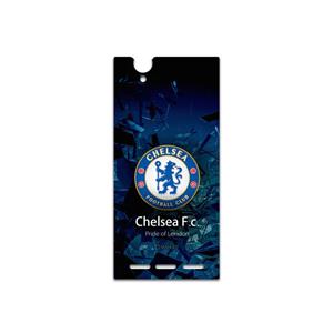 برچسب پوششی ماهوت مدل Chelsea-FC مناسب برای گوشی موبایل سونی Xperia T2 Ultra MAHOOT Chelsea-FC Cover Sticker for Sony Xperia T2 Ultra