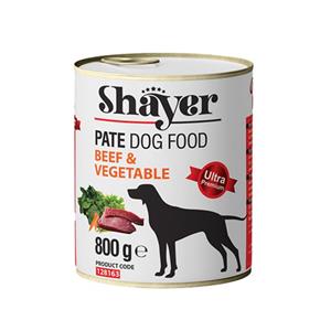 کنسرو غذای سگ شایر مدل Beef&Vegetable وزن 800 گرم