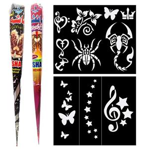 حنا و شابلون طراحی  مدل NA046 مجموعه 4 عددی