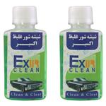 محلول تمیزکننده شیشه خودرو اکسیر مدل CleandCear-4523 حجم 240 میلی لیتر بسته دو عددی