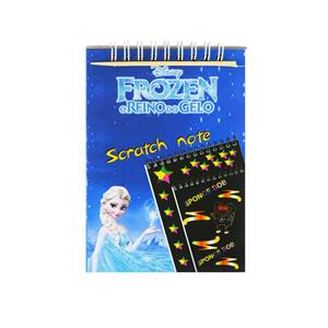 دفتر نقاشی طرح فروزن مدل Scratch Note کد 1001 به همراه مداد