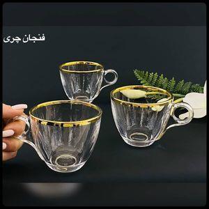 فنجان بلینک مکس مدل 95 بسته 6 عددی لب طلایی