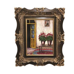 تابلو رنگ روغن طرح گل های شمعدانی کد AAM027