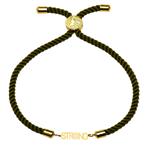 دستبند طلا 18 عیار زنانه کرابو طرح strong مدل kr100376
