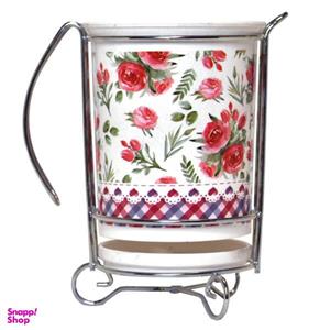 جاقاشقی فرش کیپس طرح گل کد 006