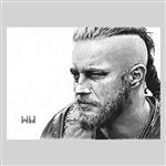 پوستر طرح ragnar lothbrok vikings وایکینگ راگنار لودبروک کد 1822