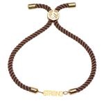 دستبند طلا 18 عیار زنانه کرابو طرح strong مدل kr100402