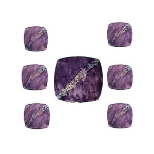 مجموعه ظروف هفت سین 7 پارچه مدل ارغوان کد 656h