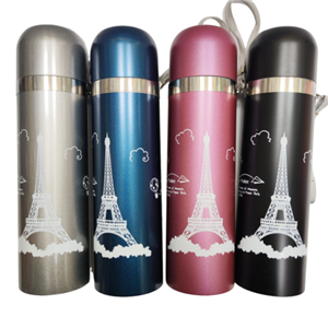 فلاسک استیل طرح ایفل گنجایش 0.5 لیتر