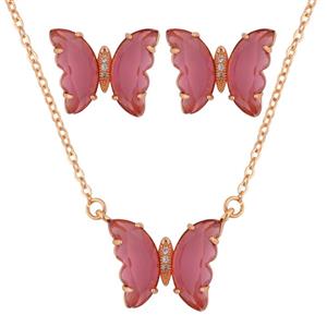 نیم ست زنانه زد جی جولری مدل پروانه کد M3205