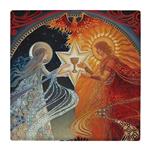 کاشی کارنیلا طرح الهه خورشید و ماه کد wk181