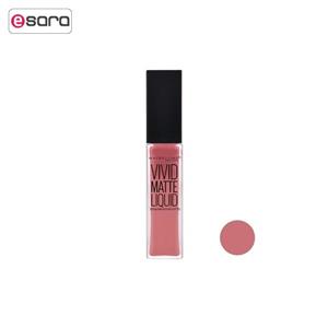 رژ لب مایع میبلین سری Vivid Matte مدل Nu Flush شماره 05 Maybelline Vivid Matte Nu Flush Liquid Lip Gloss No 05