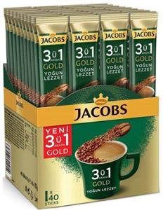 ساشه کافی میکس گلد 3 در 1 جاکوبز بسته 40 عددی