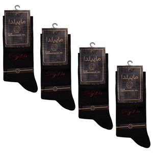 جوراب مردانه ماییلدا مدل 3629-92 بسته 4 عددی