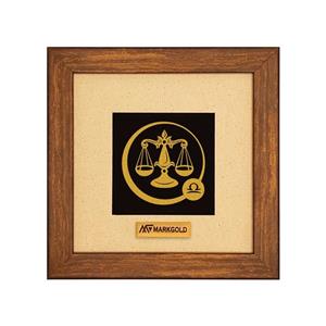 تابلو طلاکوب مارک گلد طرح ماه تولد مهر کد TS07S