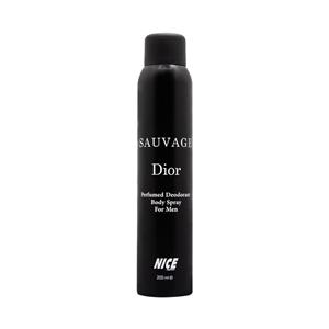 اسپری خوشبو کننده بدن مردانه نایس پاپت مدل Sauvage Dior حجم 200 میلی لیتر